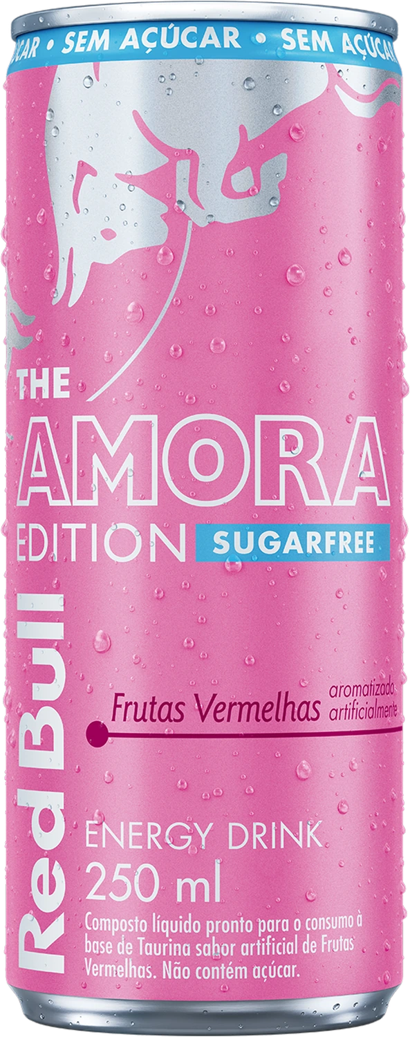 Red Bull Amora Edition Sugarfree frutas vermelhas