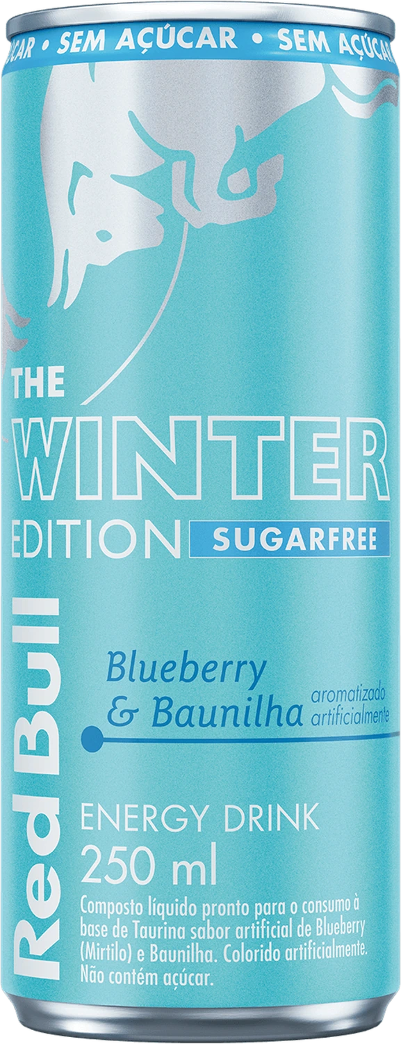 Red Bull Winter Edition Sugarfree blueberry e baunilha