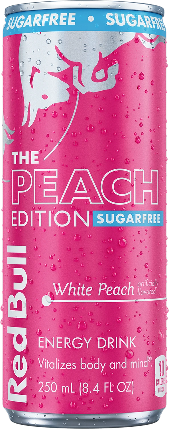 Red Bull Peach Edition Sugarfree white peach